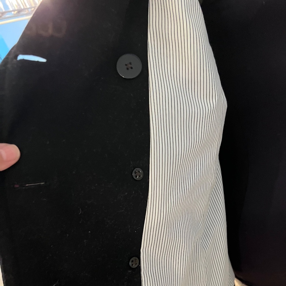 Gap Black Wool Pea Coat Size Small - Picture 10 of 13